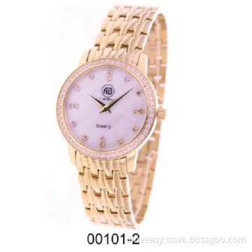 Gold Daniel Welling Stainless Steel Quartz Women Watch
